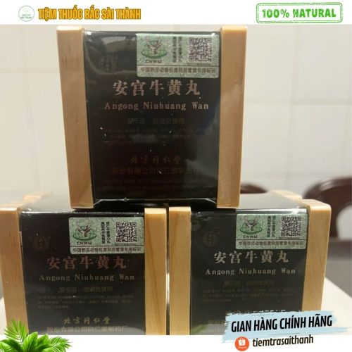 An Cung Ngưu Hoàng- Hộp Gỗ Xanh 1 Viên Đồng Nhân Đường