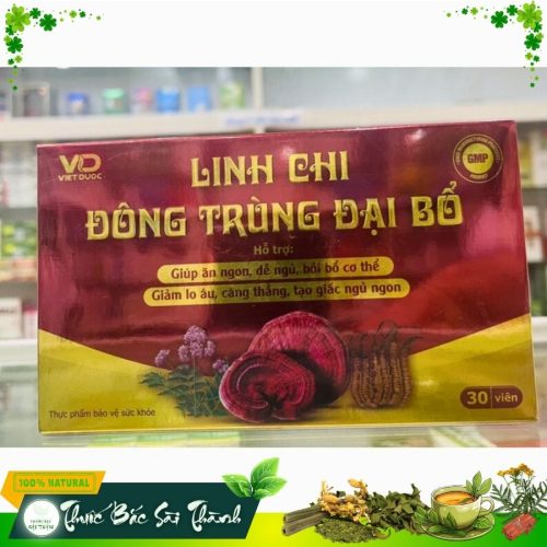 Linh Chi Đông Trùng Đại Bổ Hộp 30 Viên